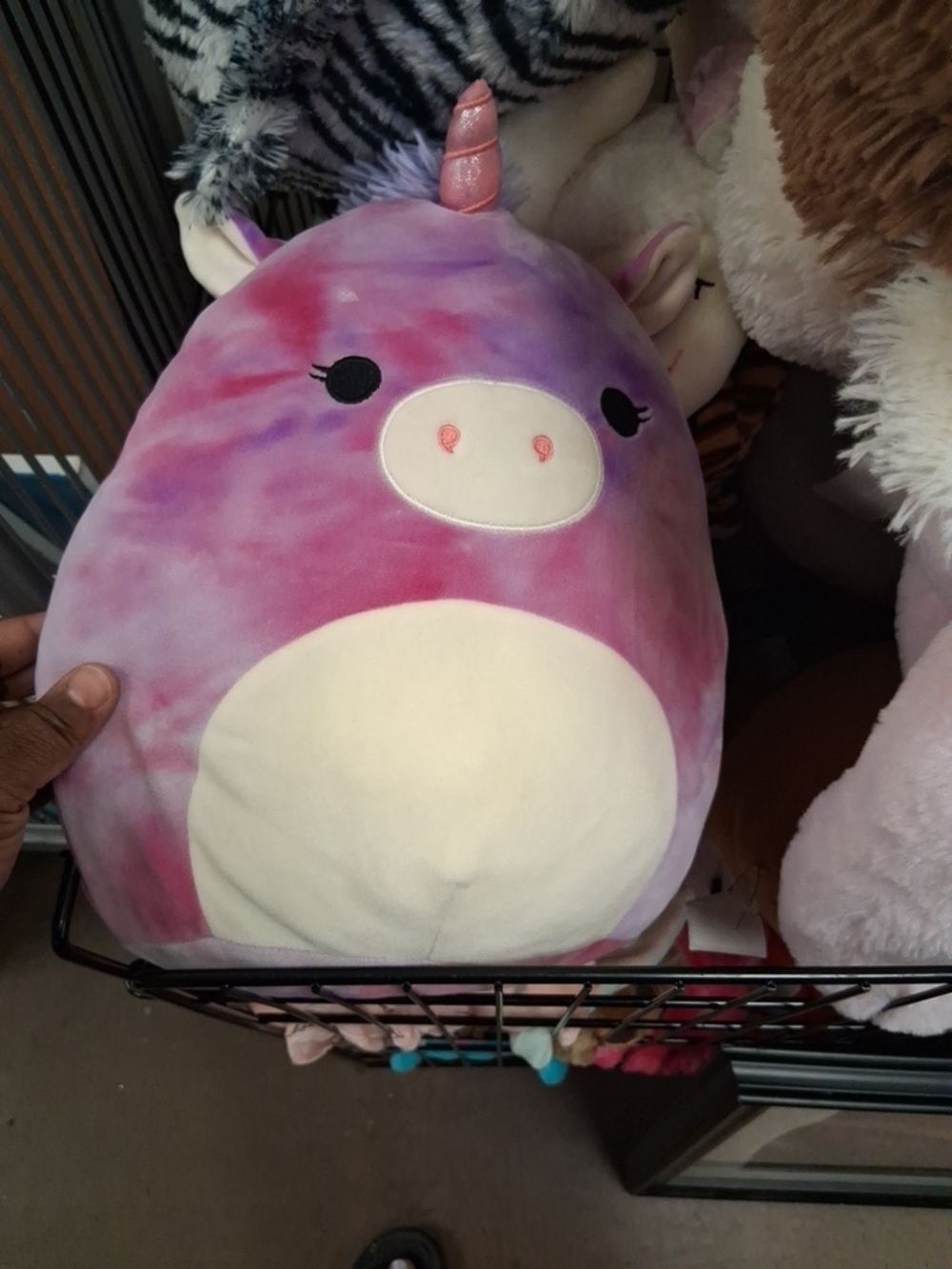 Squishmallows Pink & Purple Tie-Dye Unicorn Plush
